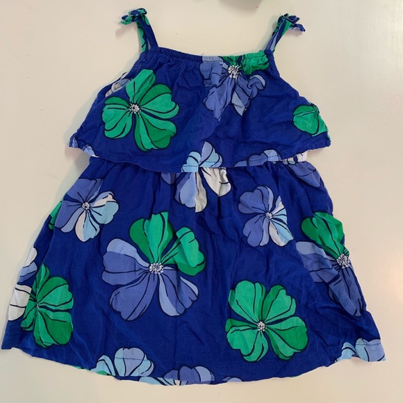 Carters Floral Dress and Bow - Picture 3 of 3